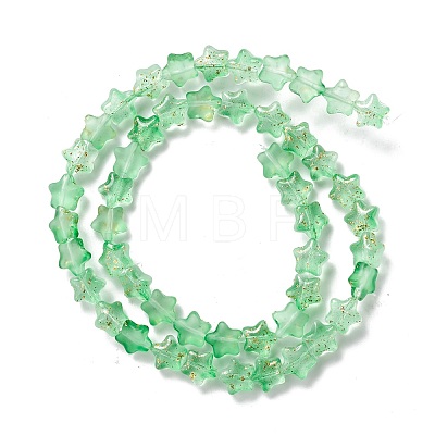 Transparent Glass Beads Strand GLAA-F112-04G-1