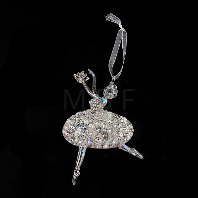 Christmas Transparent Acrylic Ballet Big Pendant Decorations LS-HJEW-F017-04-1