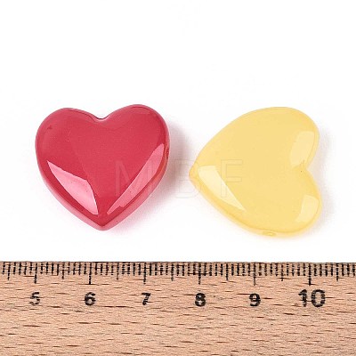 Dyed & Heated Imitation Jade Glass Beads GLAA-T023-44M-1