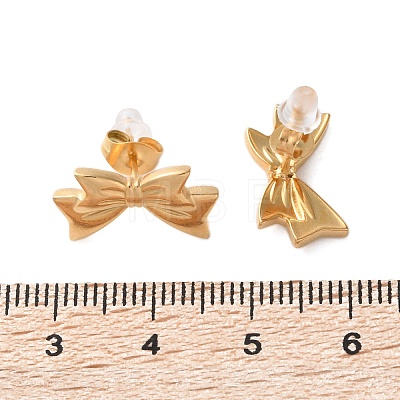 304 Stainless Steel Stud Earrings for Women EJEW-K306-04G-1