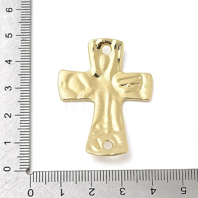 Alloy Textured Religion Cross Links Connector Charms FIND-Z127-01G-04-1