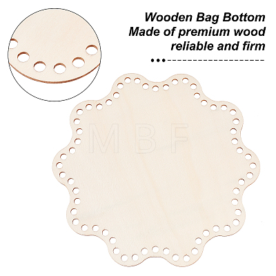 Wooden Purse Making Bag Bottom Set FIND-WH0003-90-1