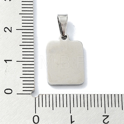 304 Stainless Steel Pendants STAS-C097-56P-06-1