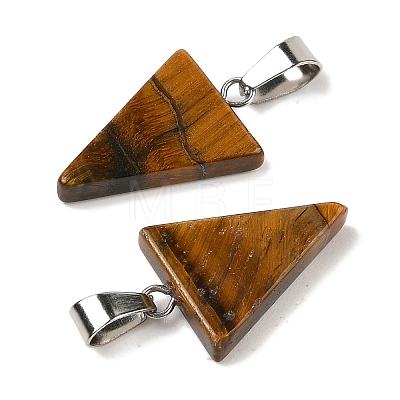 Natural Tiger Eye Pendants G-B127-04P-09-1