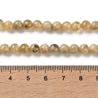 Natural Yellow Garnet Beads Strands G-Z129-C01-6mm-01-1