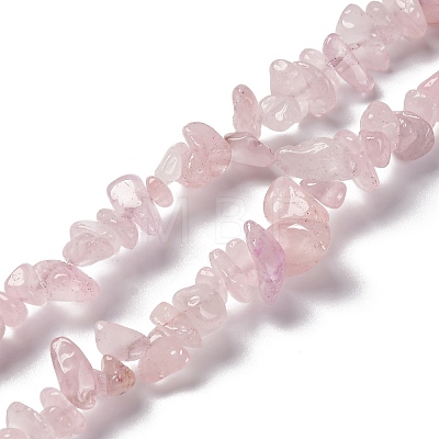 Natural Rose Quartz Beads Strands G-O049-B-36-1