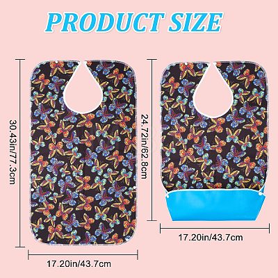 Polyester Adult Bibs for Eating AJEW-WH0020-62E-1