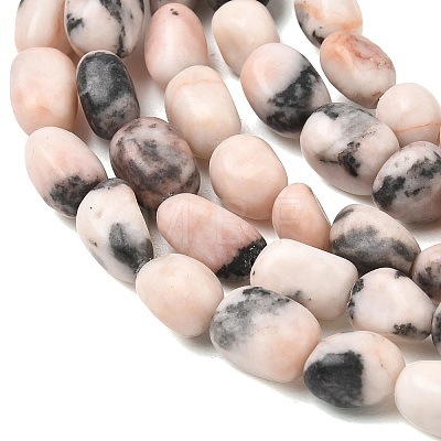 Natural Pink Zebra Jasper Beads Strands G-C286-A19-1