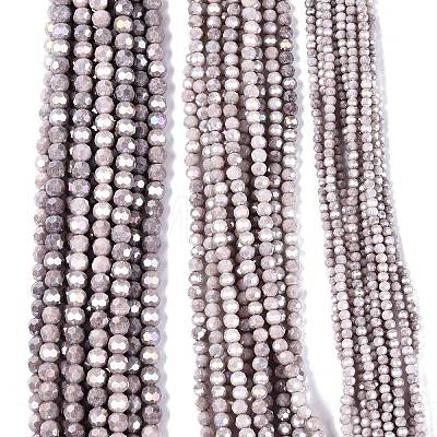 Anti-Tarnish Electroplate Glass Beads Strands EGLA-ZX010-8mm-01-1