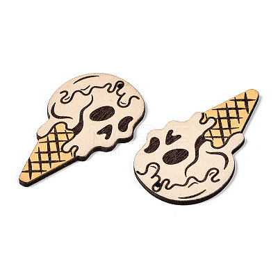 Single Face Printed Wood Pendants WOOD-B009-01L-1