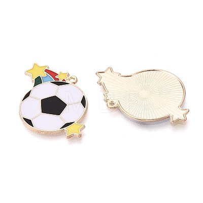 Alloy Enamel Pendants ENAM-T025-01G-02-1