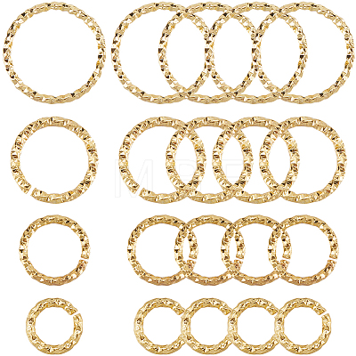 4 Styles Brass Jump Rings KK-SC0005-49G-1