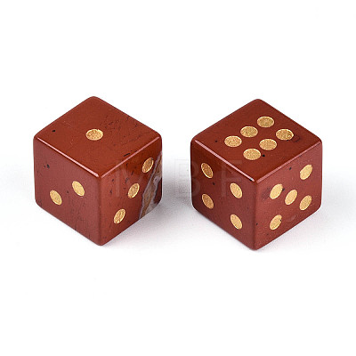 Natural Red Jasper Carved Cube Dice T144-07B-1