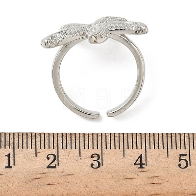 Brass Cuff Rings for Women RJEW-A083-01P-1