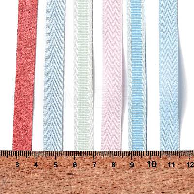 18 Yards 6 Colors Polyester Ribbon SRIB-C001-B11-1