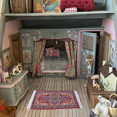 Turkish Style Mini Nylon Carpets AJEW-TA0003-66B-1