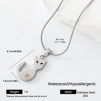 304 Stainless Steel Pendant Necklaces JR7716-5-1