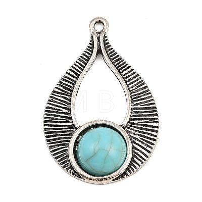 Tibetan Style Alloy Pendants AL-CBA1187-12AS-1