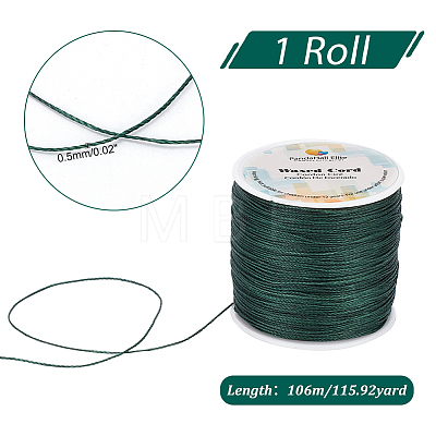   1 Roll Round Waxed Polyester Cords YC-PH0002-44E-1