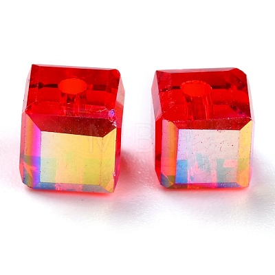 Electroplate Transparent Glass Beads EGLA-B003-01A-07-1