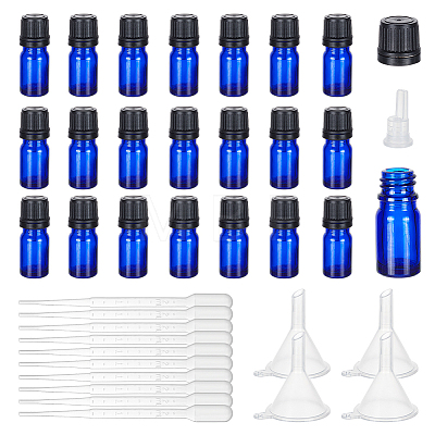 24 Sets Empty Glass Essential Oil Bottles MRMJ-BC0003-37B-1