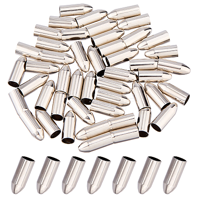 50Pcs Iron Cord End IFIN-FH0002-05-1