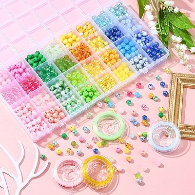 DIY Candy Color Bracelet Making Kit DIY-YW0006-39-1