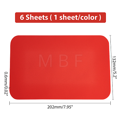 6 Sheets 6 Colors PVC Fiber Net FIND-AR0001-15-1