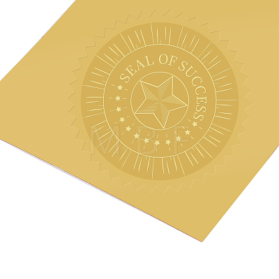 Self Adhesive Gold Foil Embossed Stickers DIY-WH0211-045-1