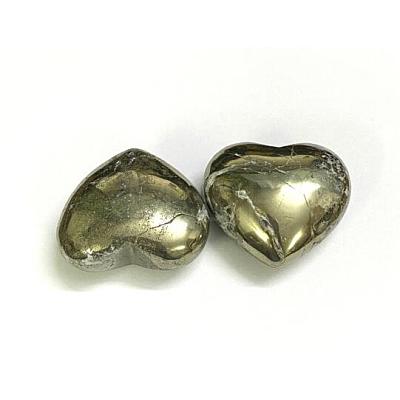 Natural Pyrite Heart Love Stones G-I125-49-1