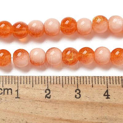 Crackle Glass Beads Strands GLAA-U001-6mm-10-1