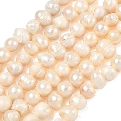 Natural Cultured Freshwater Pearl Beads Strands PEAR-L034-12F-1