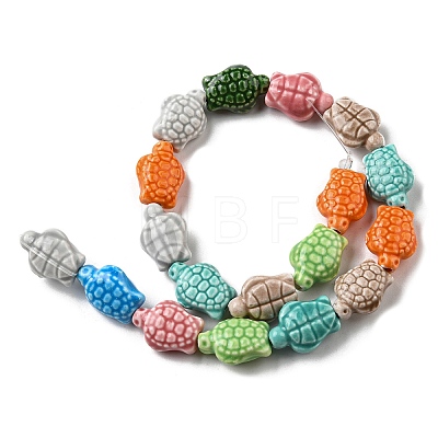Handmade Procelain Beads Strands PORC-R140-01-1