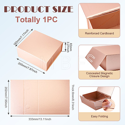 Foldable Rectangle Paper Storage Gift Cases CON-TAC0019-001A-1