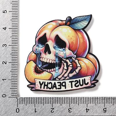 Halloween Theme Opaque Acrylic Pendants SACR-Z006-03A-1