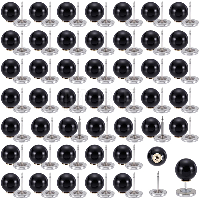 80Pcs Plastic Imitation Pearl Anti-glare Lapel Pins Brooches JEWB-SP0001-12B-1