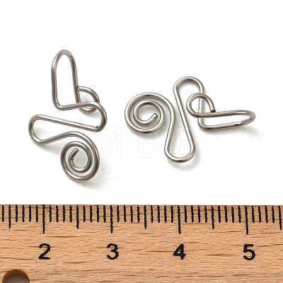 316 Surgical Stainless Steel Clip on Nose Rings STAS-P336-09G-P-1