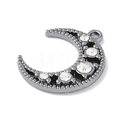 Rack Plating Alloy Rhinestone Pendants PALLOY-F018-20B-1