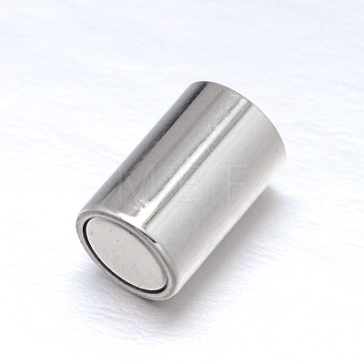 304 Stainless Steel Magnetic Clasps with Glue-in Ends STAS-M200-B-01-1