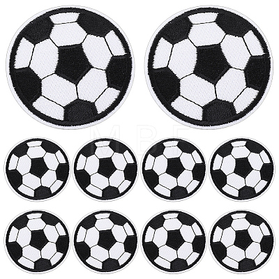10Pcs Polyester Computerized Embroidery Iron on Sew on Patches PATC-WR0001-34-1