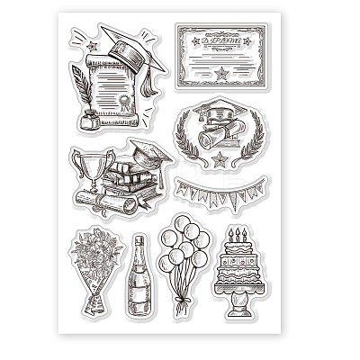 Custom PVC Plastic Clear Stamps DIY-WH0618-0146-1