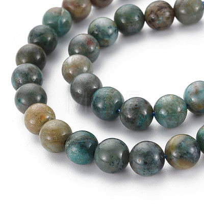 Natural Chrysocolla Beads Strands G-S376-004B-1