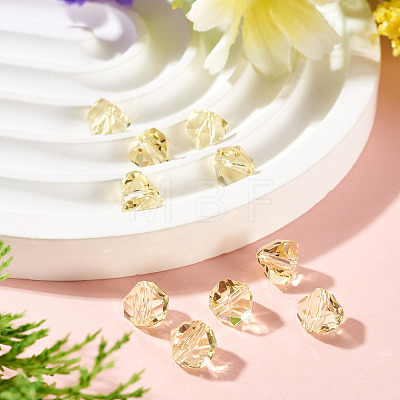 10Pcs Glass Imitation Austrian Crystal Beads GLAA-TADJ0001-11H-1