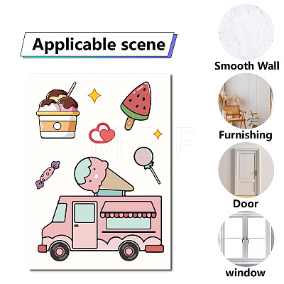 8 Sheets 8 Styles PVC Waterproof Wall Stickers DIY-WH0345-086-1