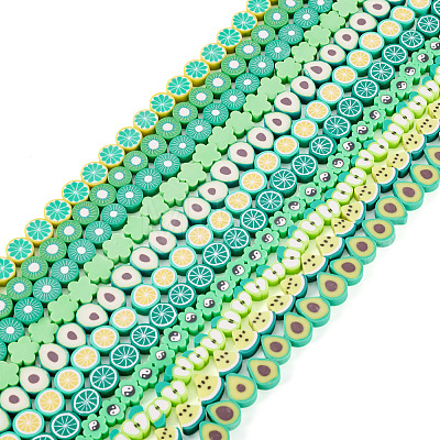 11 Strands 11 Styles Handmade Polymer Clay Bead Strands CLAY-TA0001-71-1