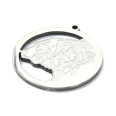 Non-Tarnish 201 Stainless Steel Pendants LS-STAS-R118-04P-1