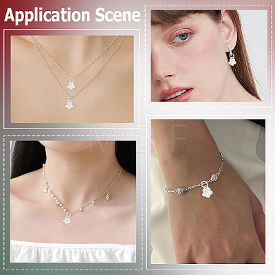 5Pcs 925 Sterling Silver Charms STER-BBC0009-44B-1