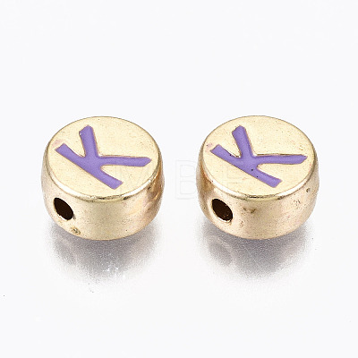 Alloy Enamel Beads LS-ENAM-S122-029K-RS-1