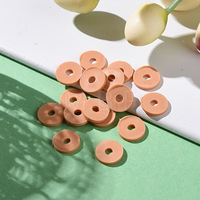 Eco-Friendly Handmade Polymer Clay Beads CLAY-R067-8.0mm-B37-1