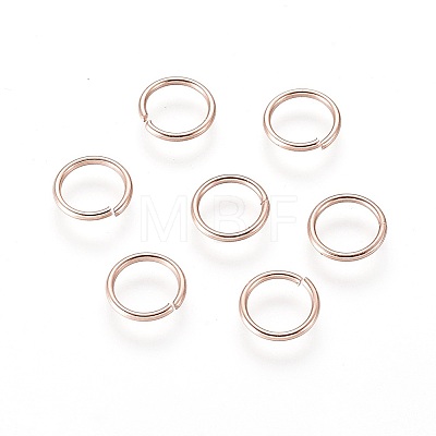 304 Stainless Steel Open Jump Rings X-STAS-O098-01RG-16-1
